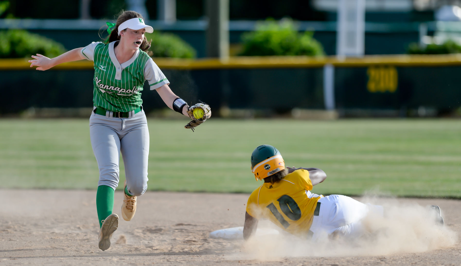 Friday night softball action